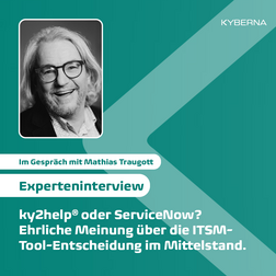 Mathias Traugott im Experteninterview über den ITSM Tool-Entscheid im Mittelstand. Mathias Traugott im Experteninterview über den ITSM Tool-Entscheid im Mittelstand.